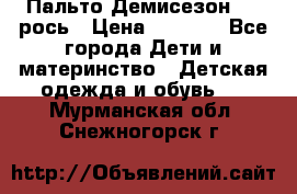 Пальто Демисезон 104 рось › Цена ­ 1 300 - Все города Дети и материнство » Детская одежда и обувь   . Мурманская обл.,Снежногорск г.